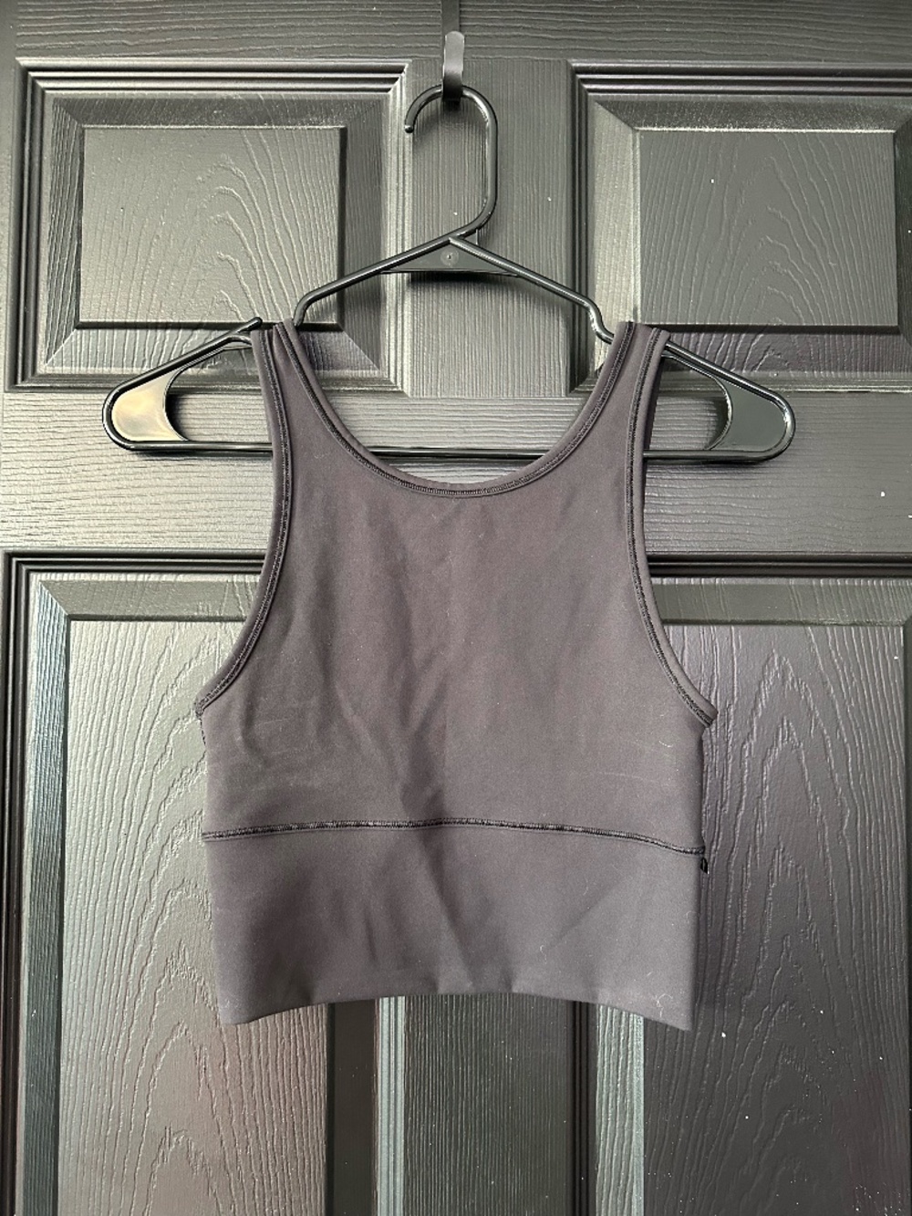 Lululemon Reversible Black Sports Bra Crop Tank Size 4
